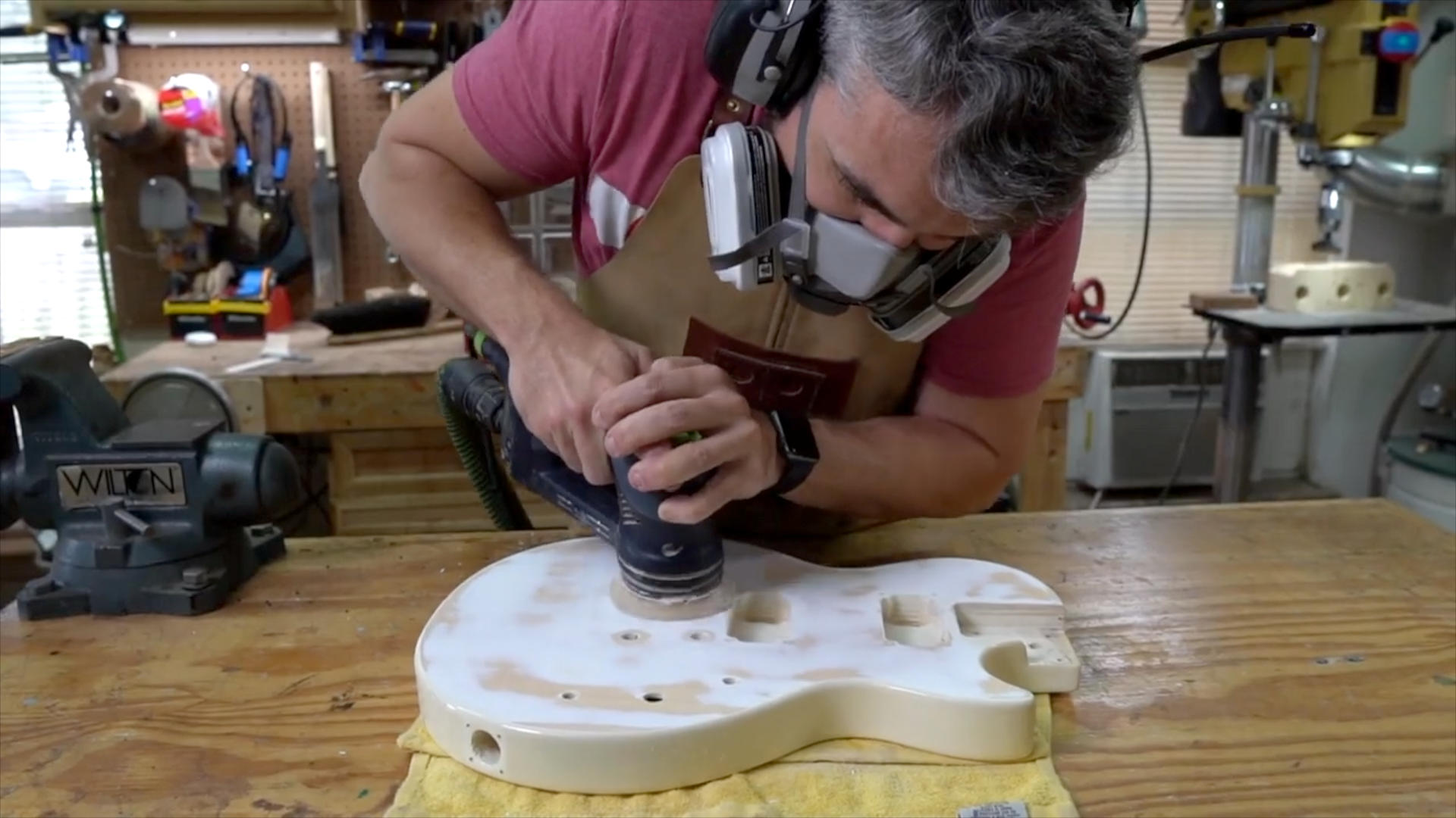 Prepping guitar body for refinishing