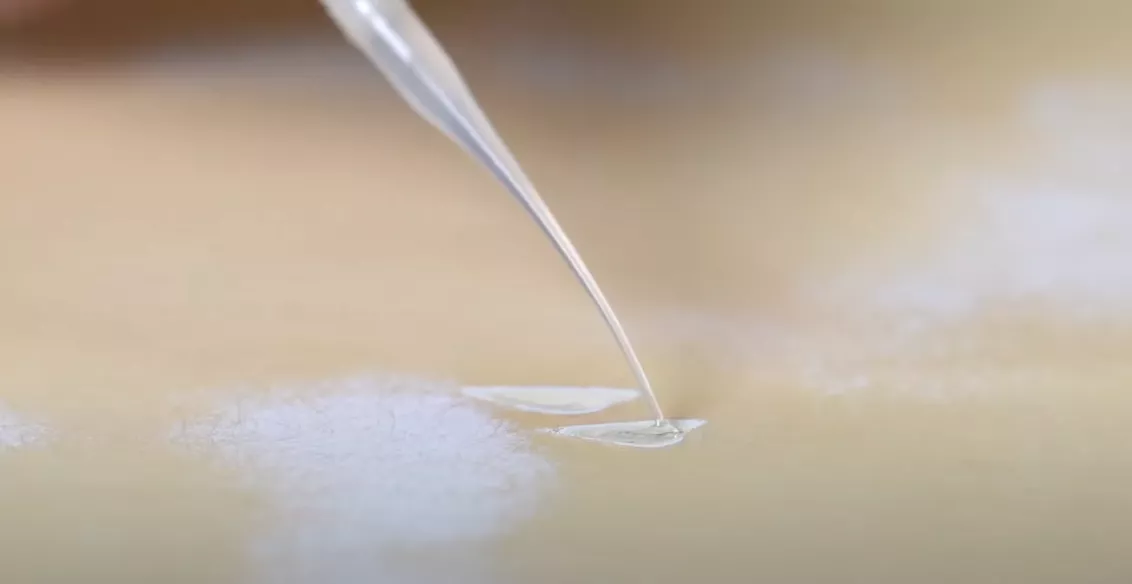 Füllen von tiefen Stellen mit super glue