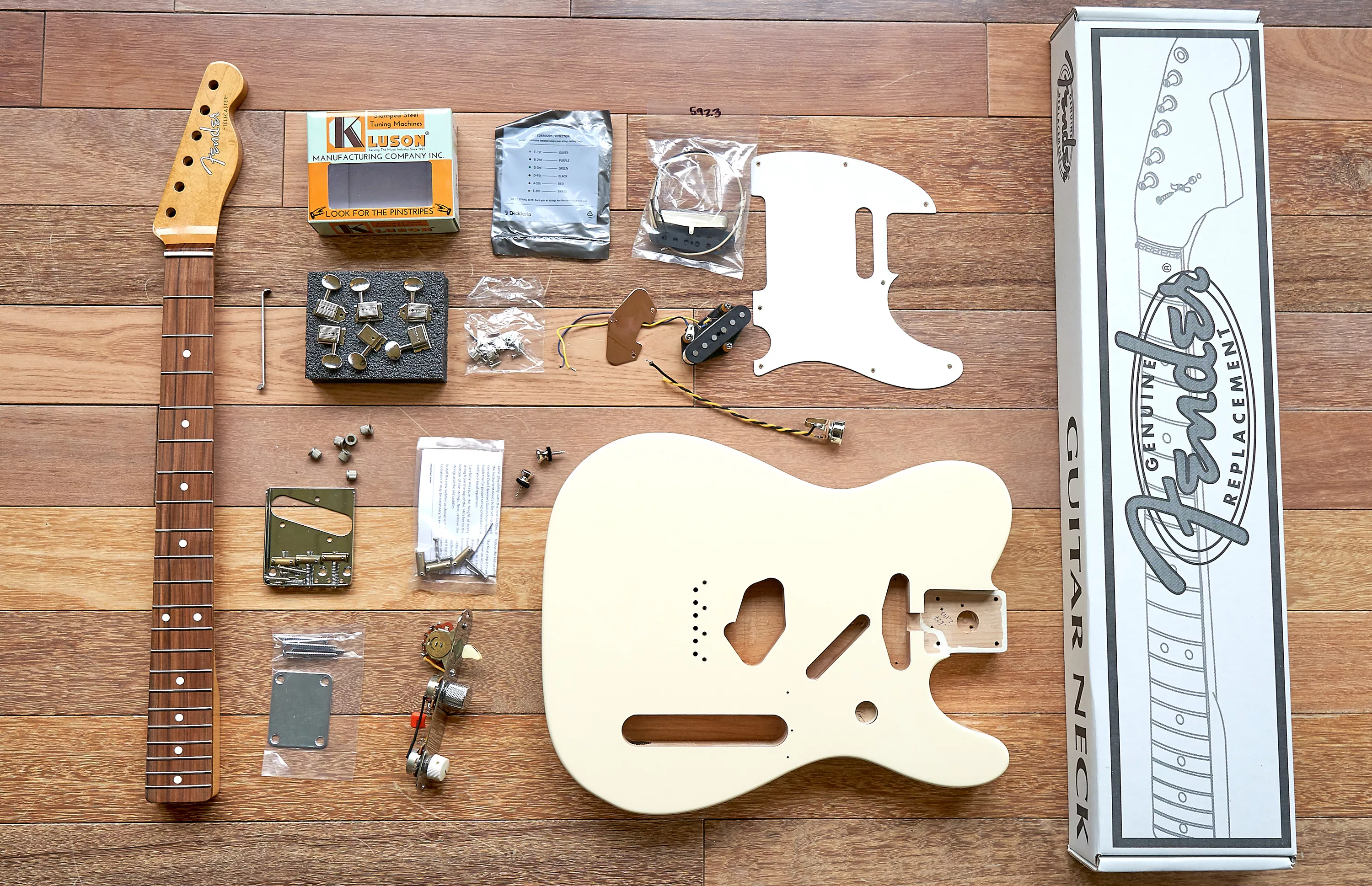 Teile, die ich für meinen Bau verwendet habe