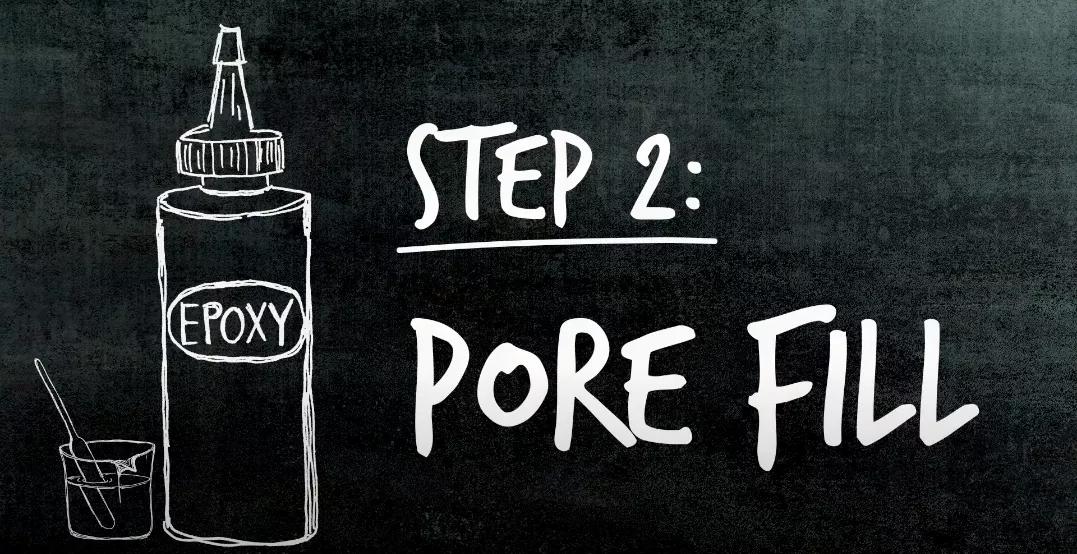 Schritt 2 – Schlechte Füllung Epoxid