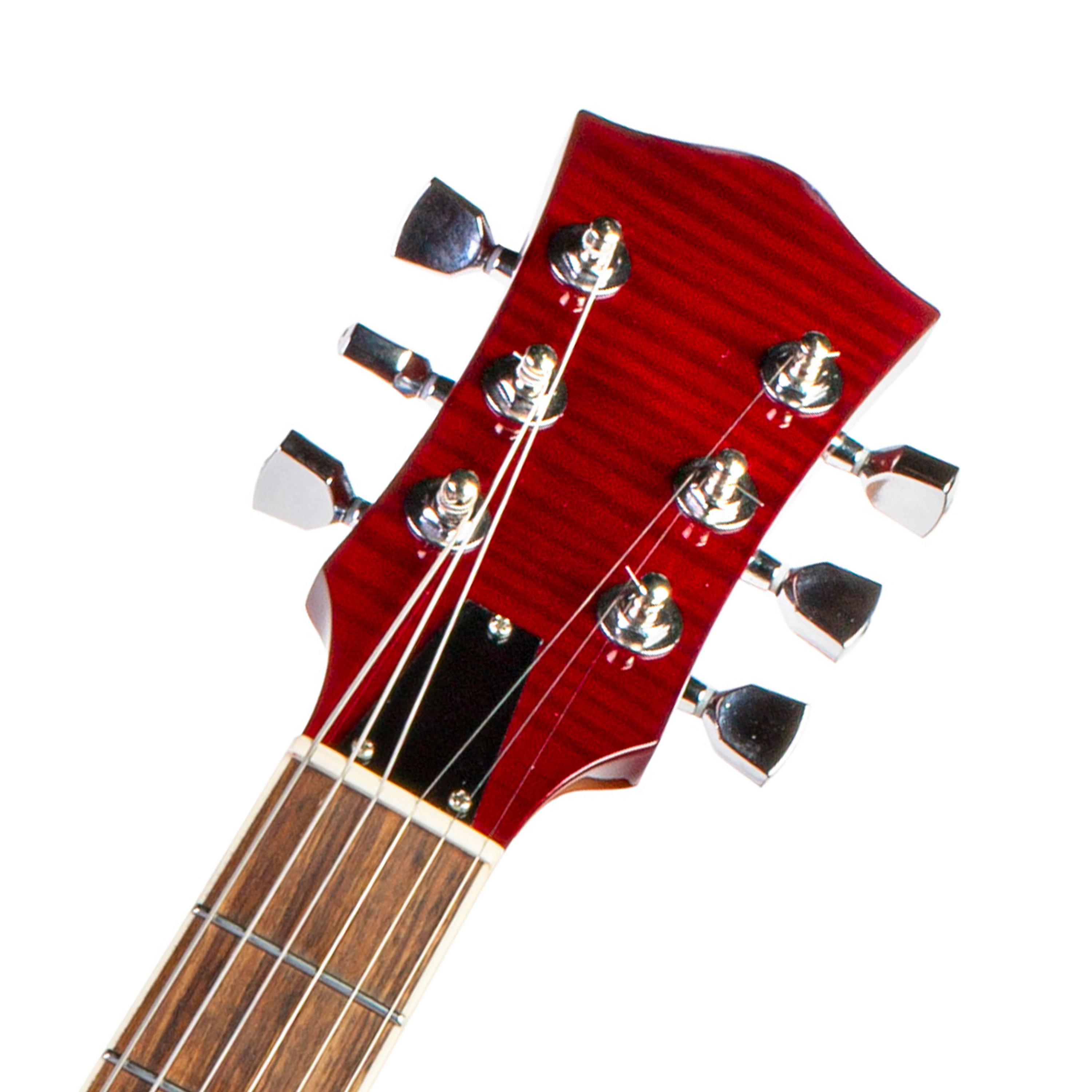 Gitarre mit massiver Kopfplatte