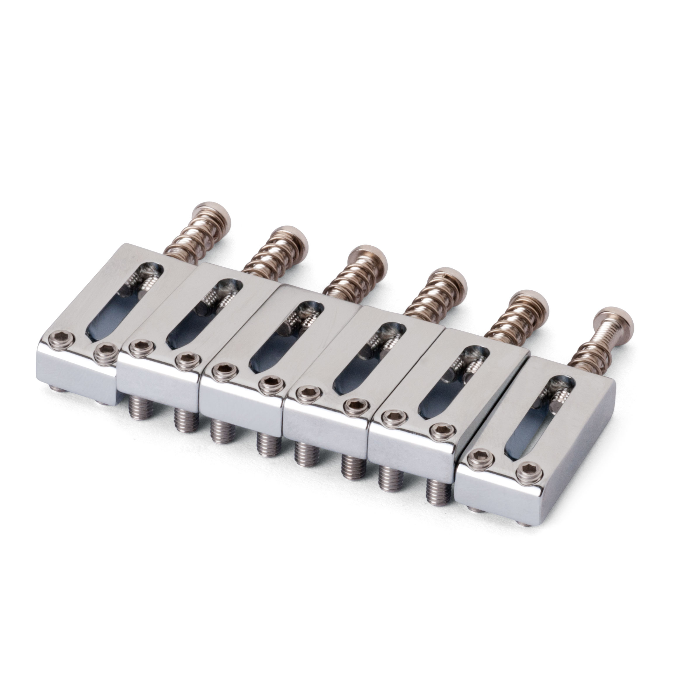 Saddles für Modern Tele Bridge, Chrome, 6er-Satz