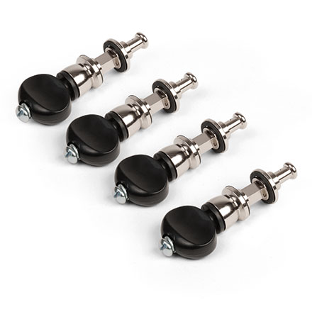 Grover Champion Friction Banjo Tuning Pegs, Nickel, 4er-Set