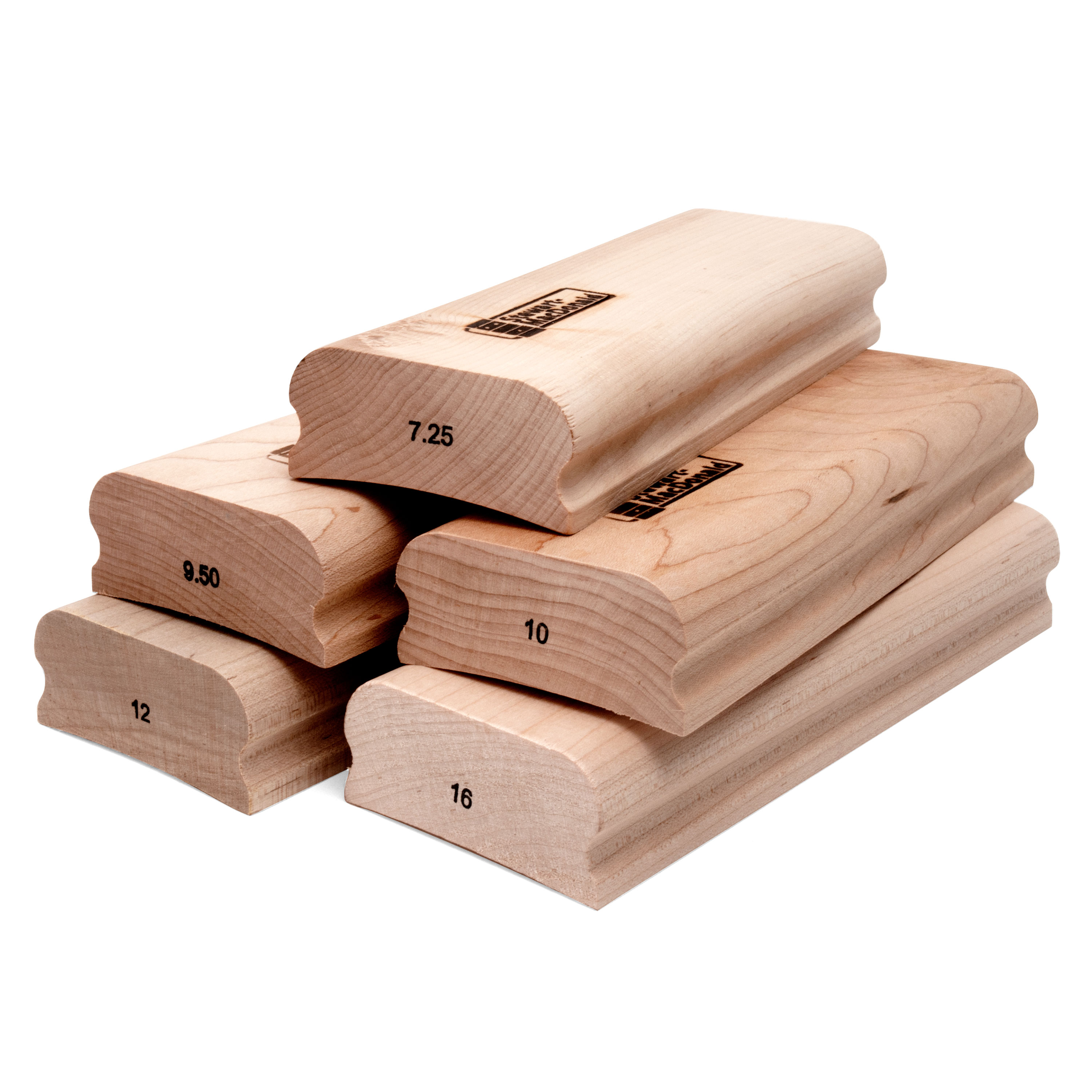 Kleines Set mit 8"-Radius-Schleifklötzen, 5er-Set