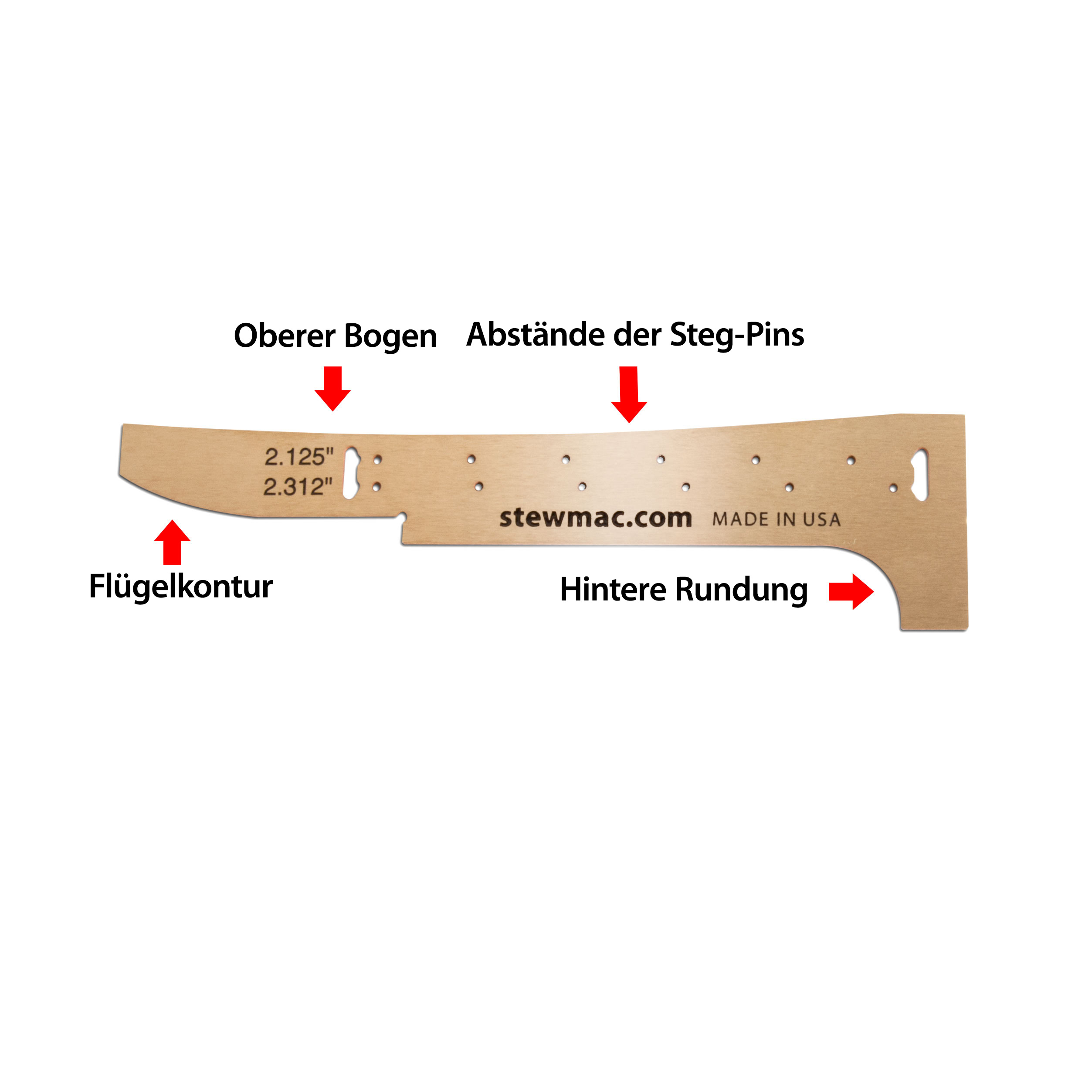 Vorlage Akustische Gitarrenbrücke