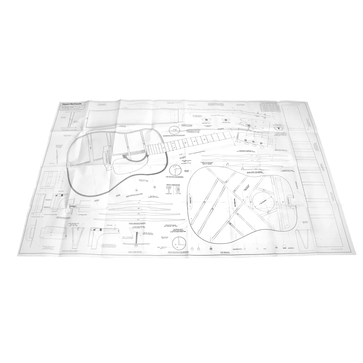 Plan für Herringbone-Gitarre Plan für Herringbone-Gitarre