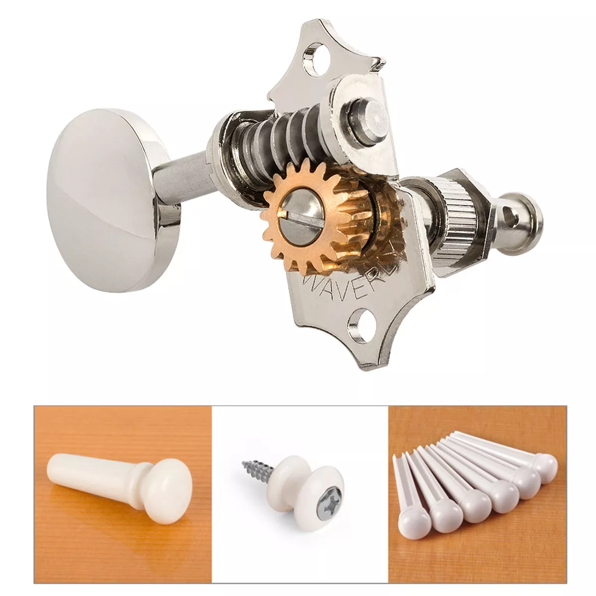 Waverly Jubiläumskollektion mit ovalem Drehknopf und weißen Stiften und Knöpfen Waverly Jubiläumskollektion mit ovalem Drehknopf und weißen Stiften und Knöpfen