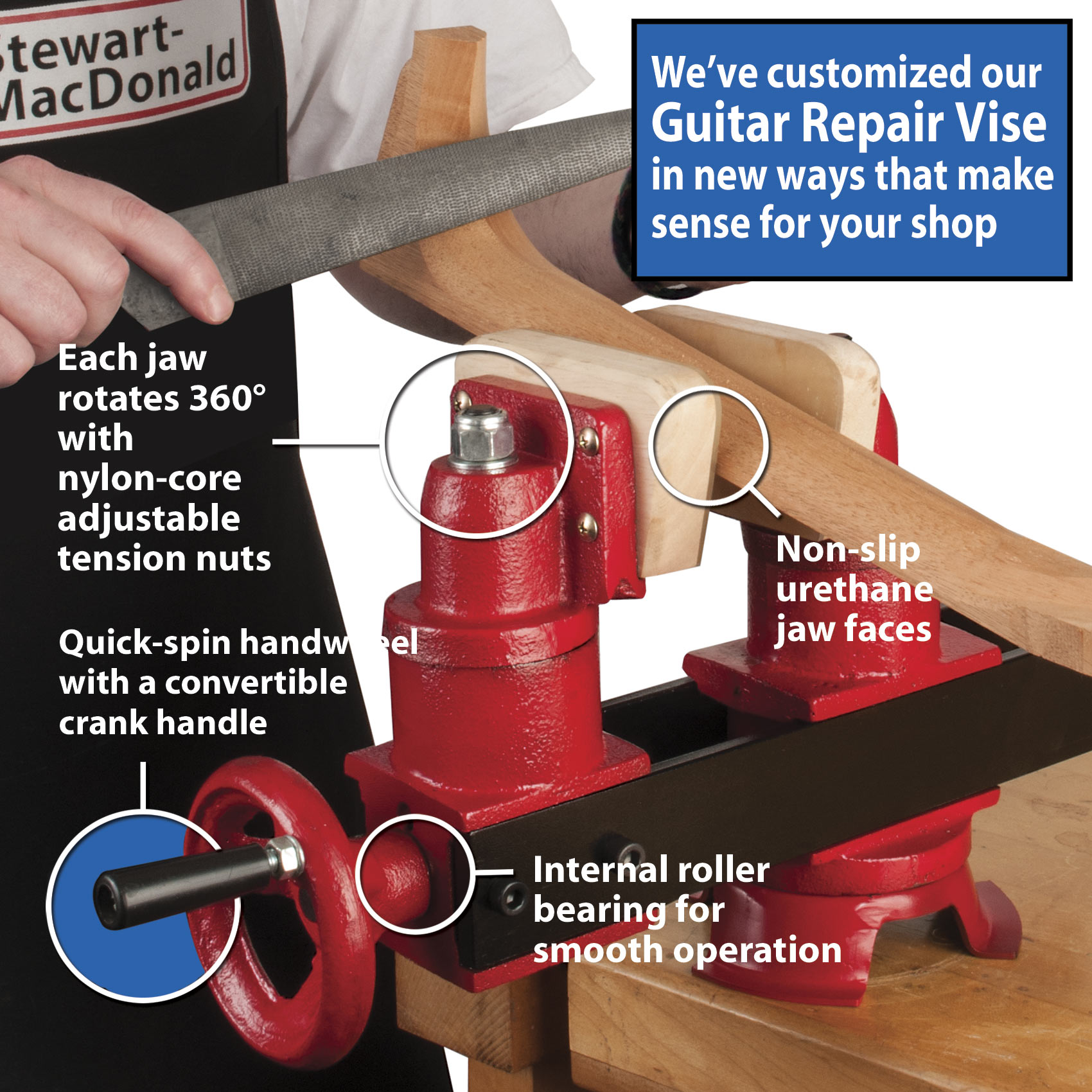 Gitarrenreparatur-Schraubstock Gitarrenreparatur-Schraubstock