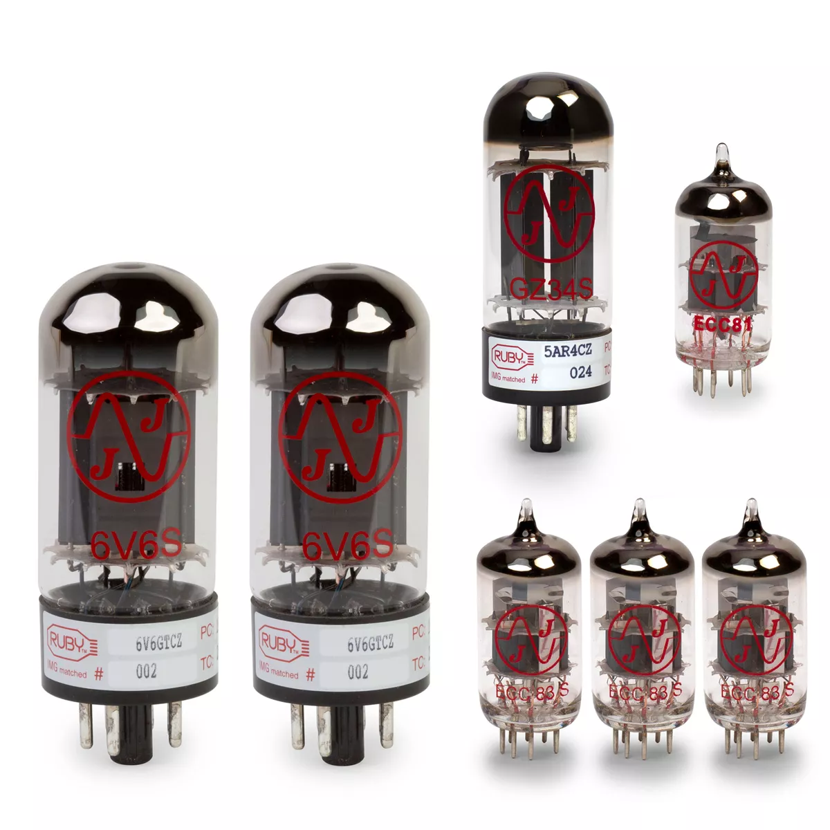 Fender Deluxe Röhrenset mit Matched Röhren Fender Deluxe Röhrenset mit Matched Röhren