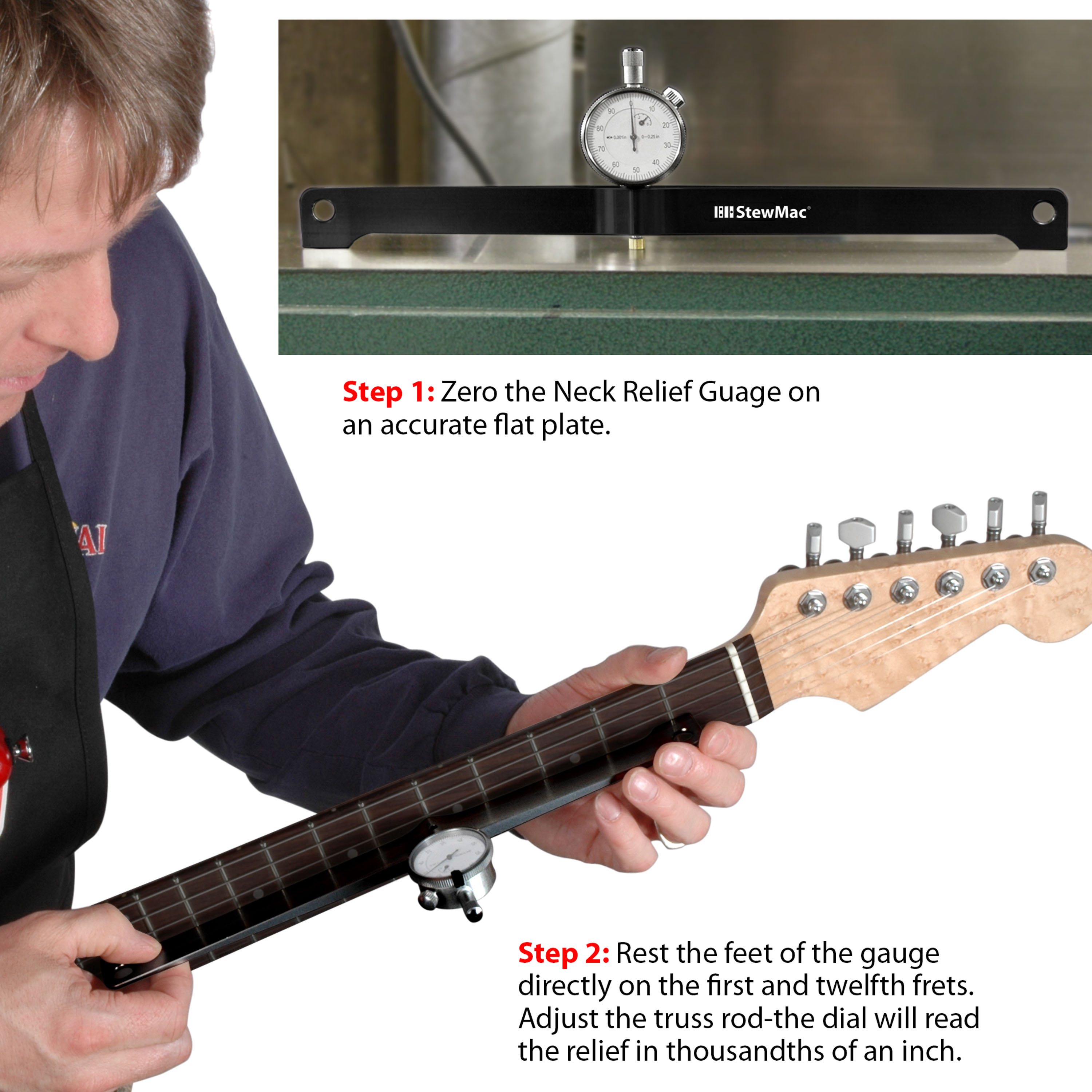 Lehre zum Messen der Halskrümmung Lehre zum Messen der Halskrümmung