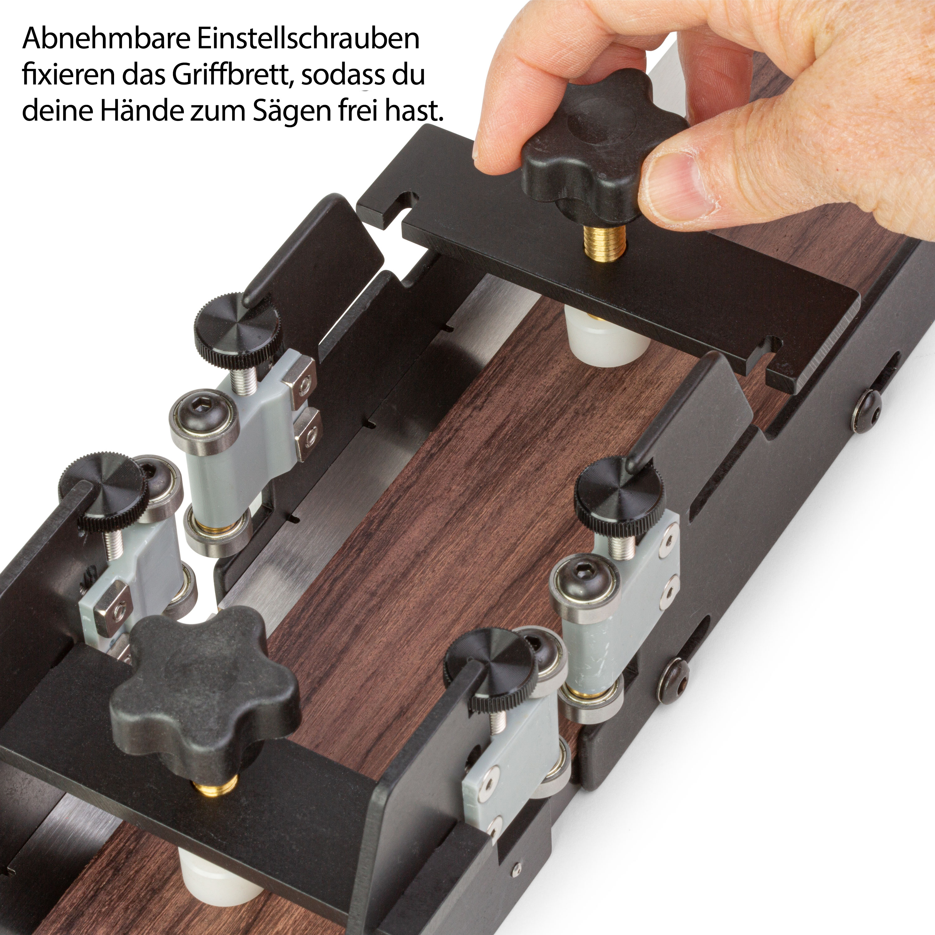 StewMac-Gehrungslade für Bundschlitze