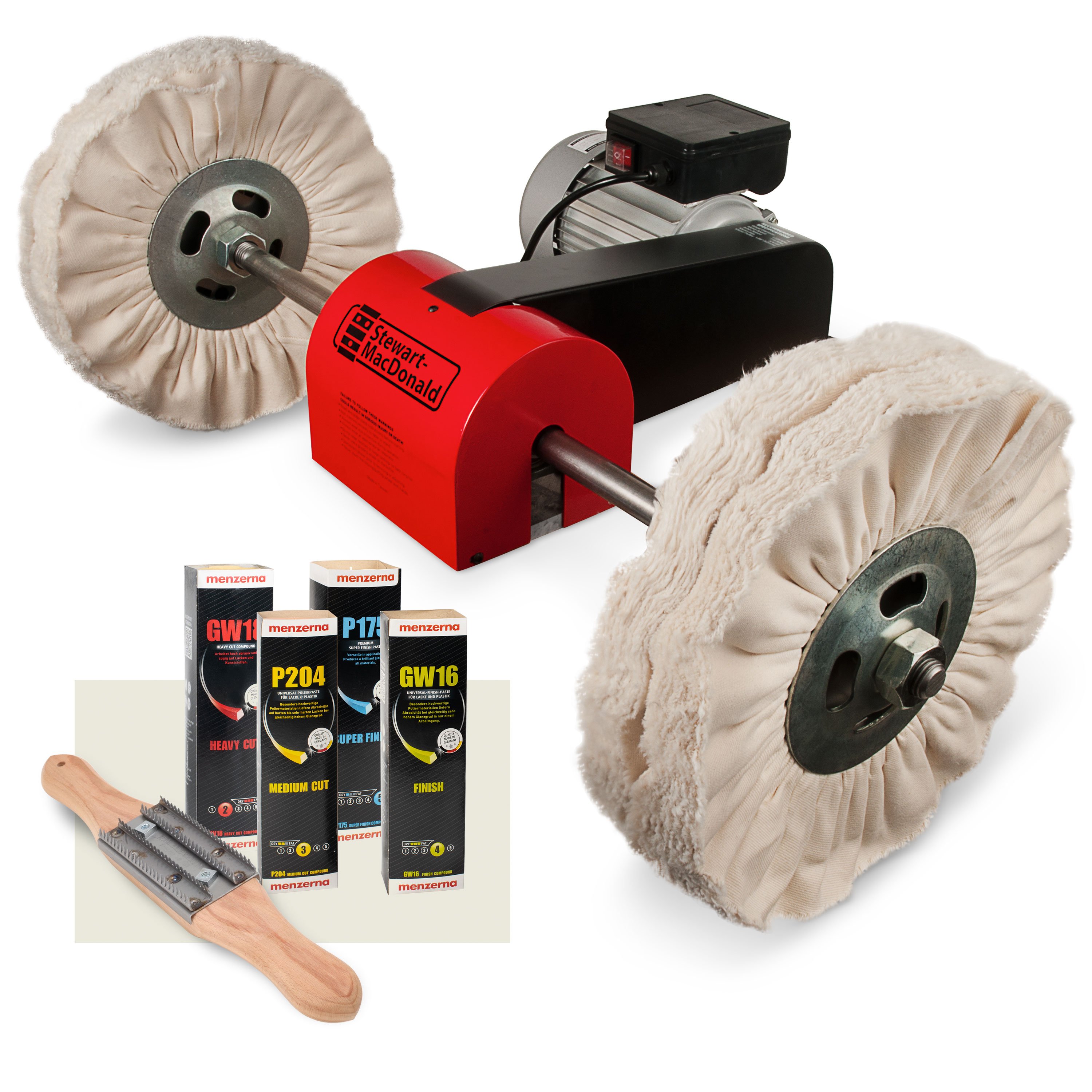 StewMac-Komplettsystem für das Polieren von Gitarren, 120 V