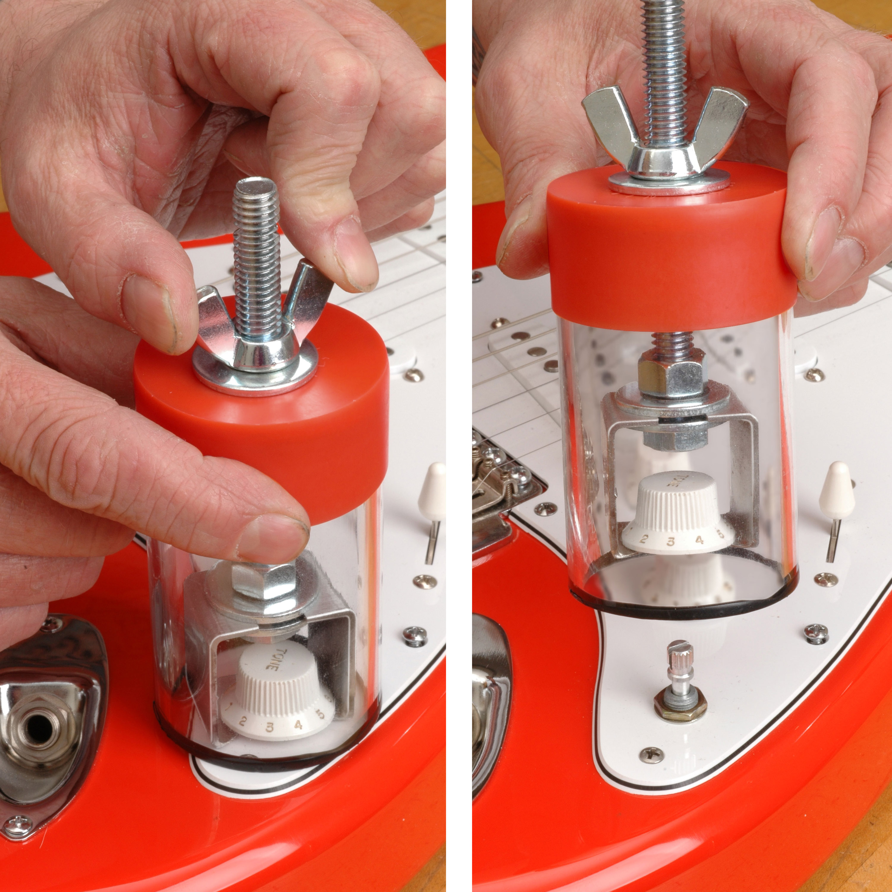 Schattenknopf und Buchsenabzieher Schattenknopf und Buchsenabzieher