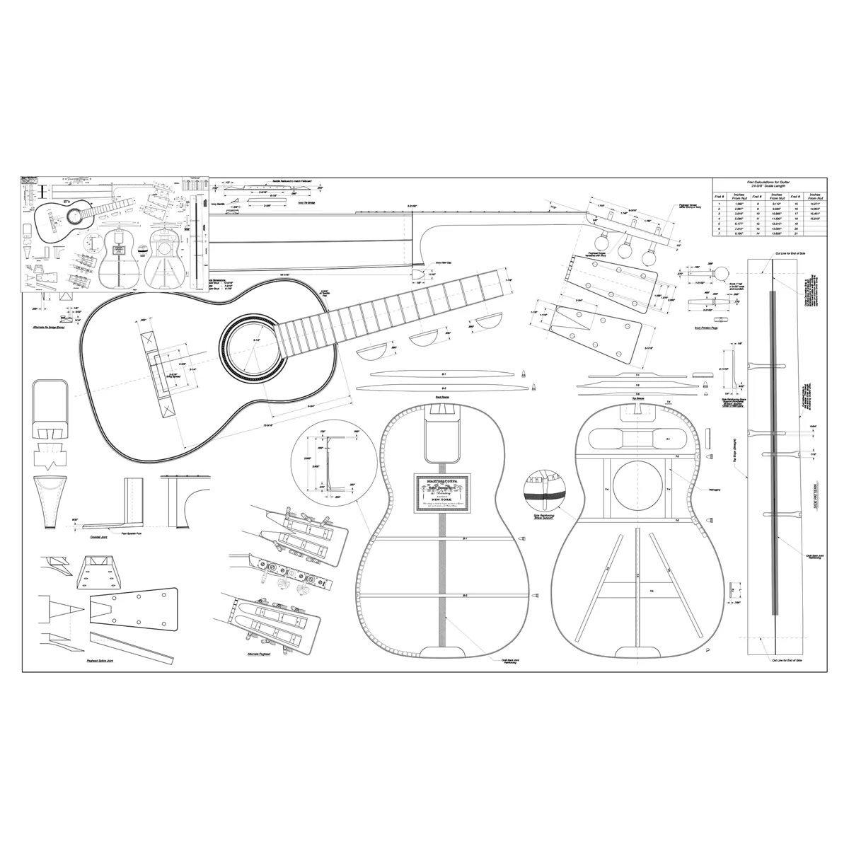 Martin Guitar Plan im spanischen Stil Martin Guitar Plan im spanischen Stil