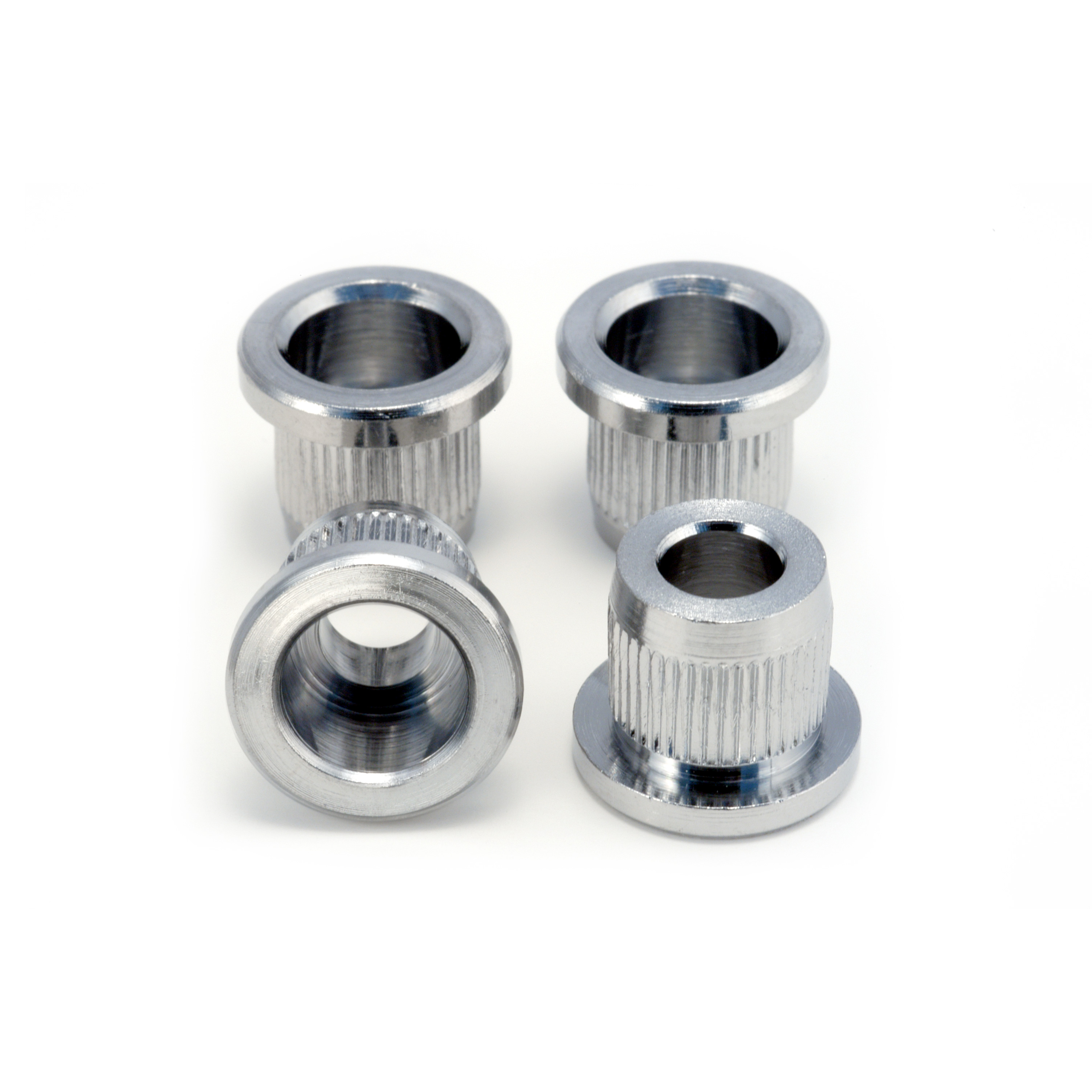 Bassstring Ferrules, Chrom, 4er-Satz