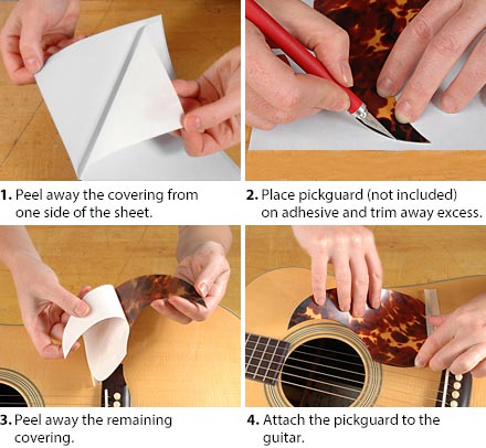 3M Klebeblatt Pickguard