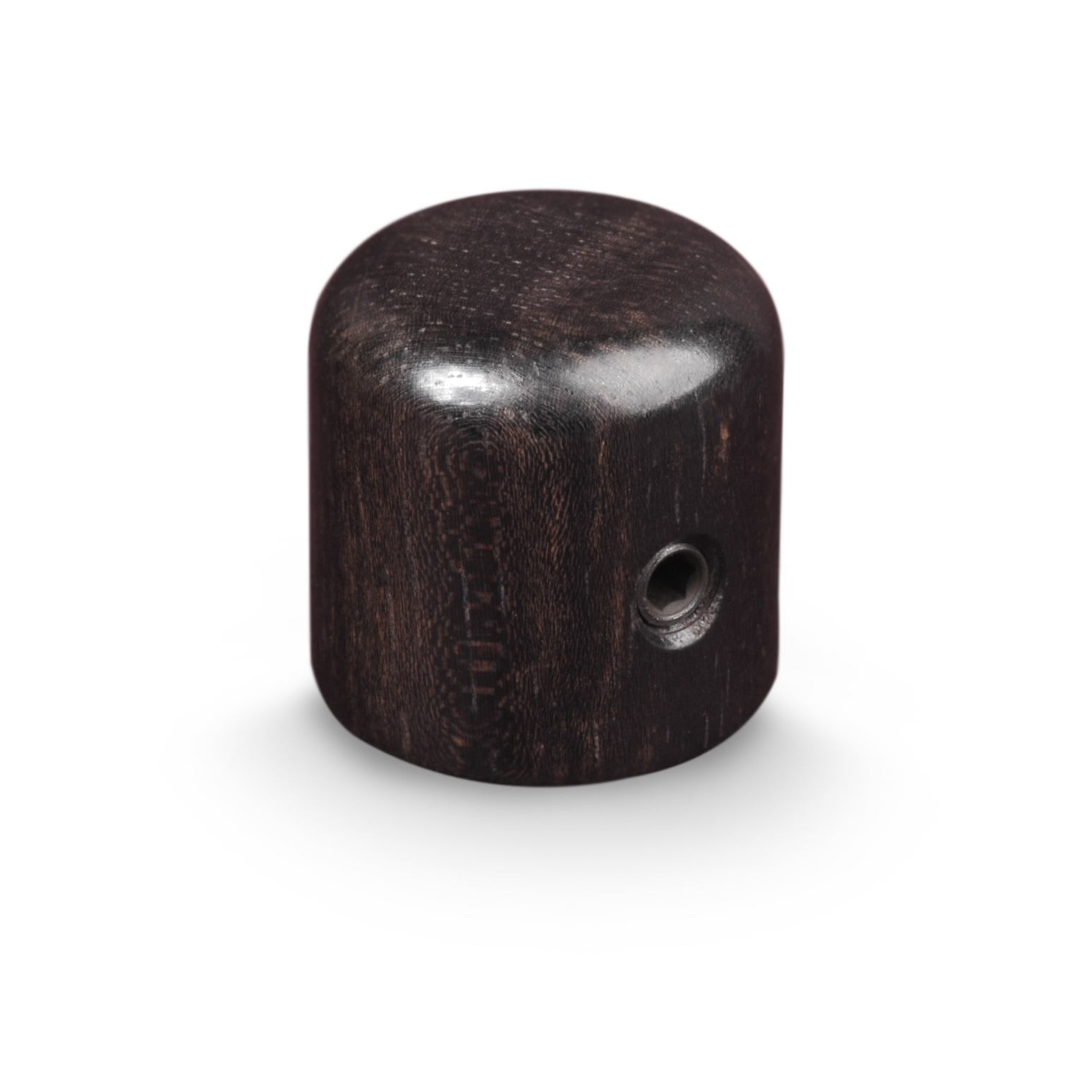 Gewölbter Reglerknopf aus Ebenholz