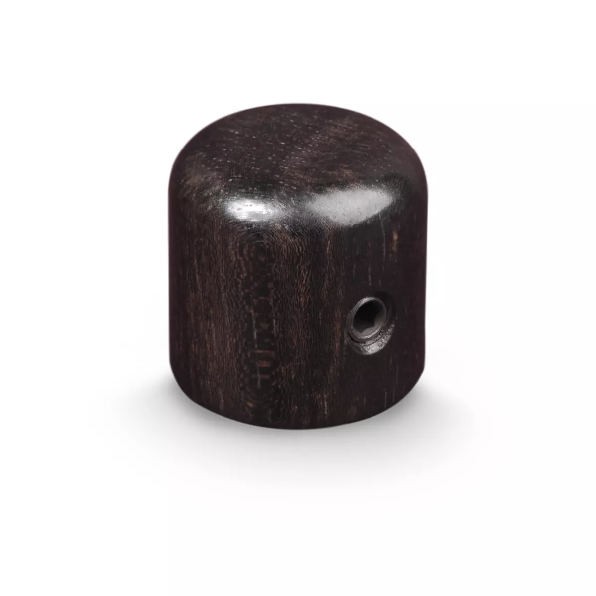 Gewölbter Reglerknopf aus Ebenholz Gewölbter Reglerknopf aus Ebenholz