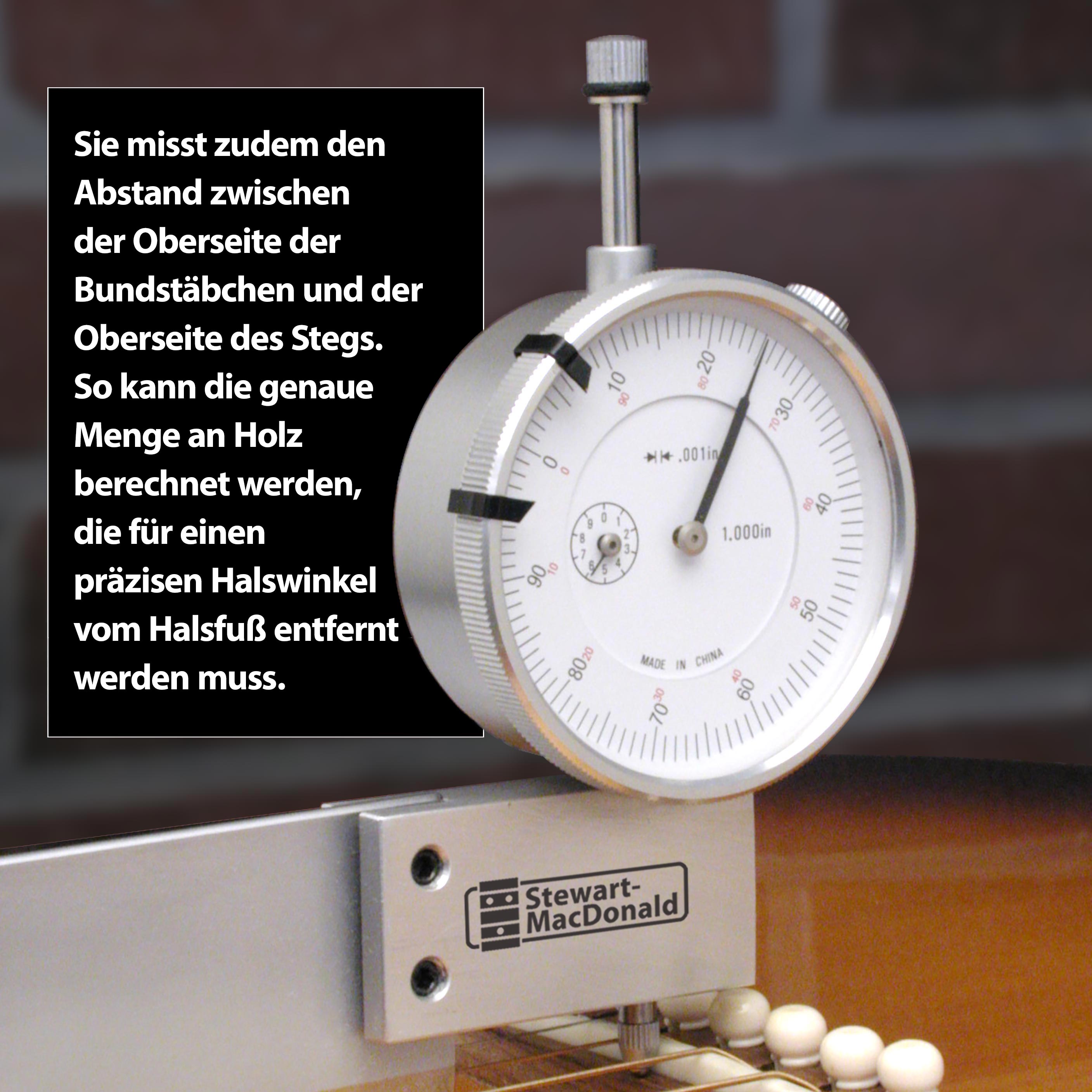 Lehre zum Einstellen der Halskrümmung