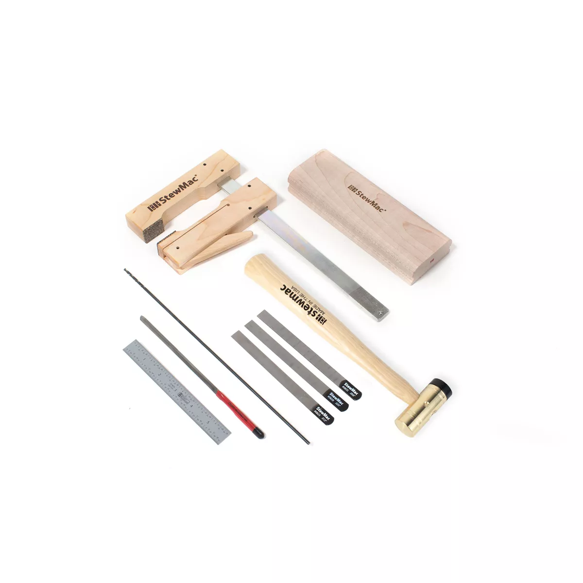 Werkzeugset für E-Gitarren-Bausätze – geschraubter Hals Werkzeugset für E-Gitarren-Bausätze – geschraubter Hals