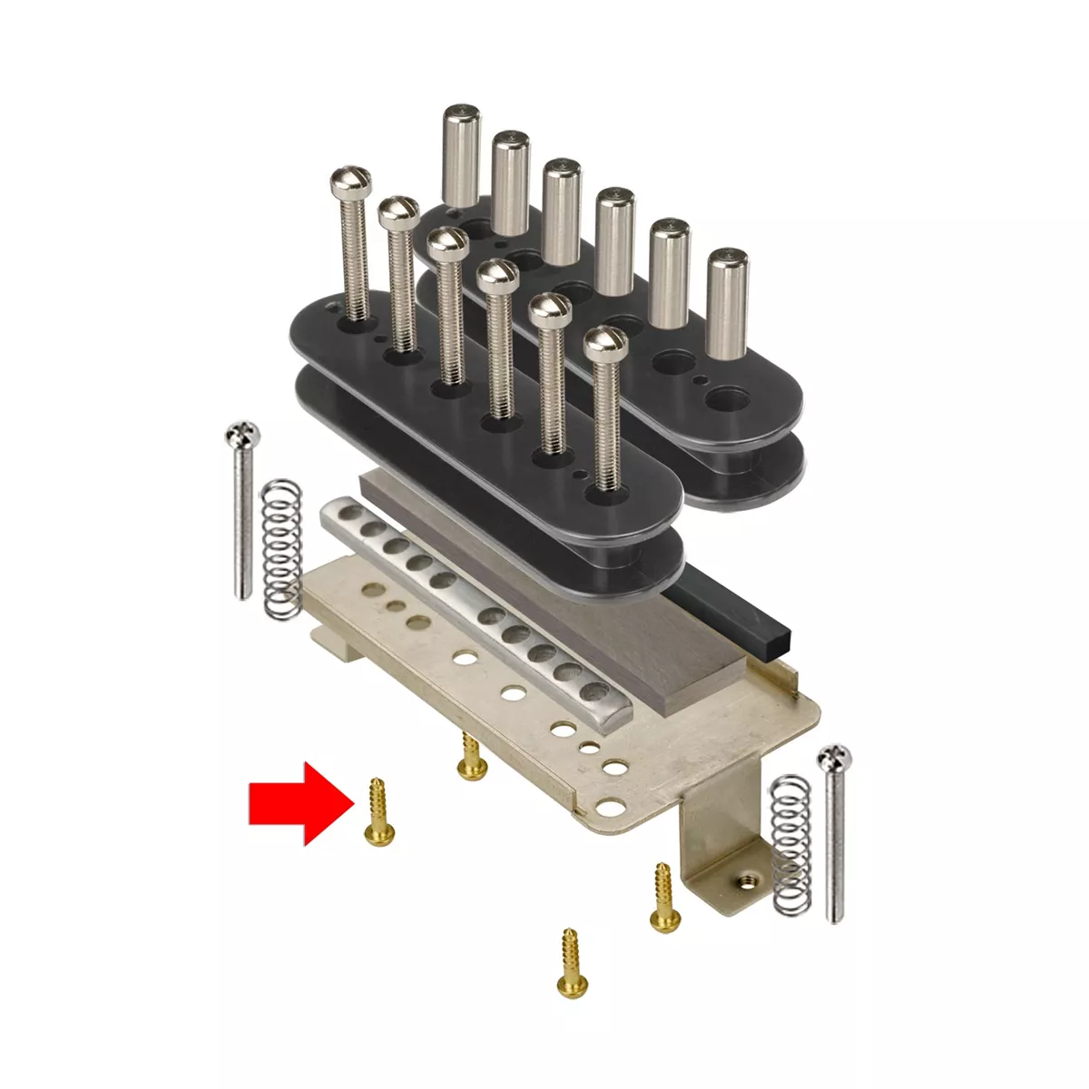 Humbucker Spulen-Montageschraube Humbucker Spulen-Montageschraube