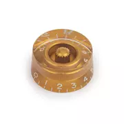 Drehzahlknopf, Gold, für grobgerändelte PotifAchse (alpha)
