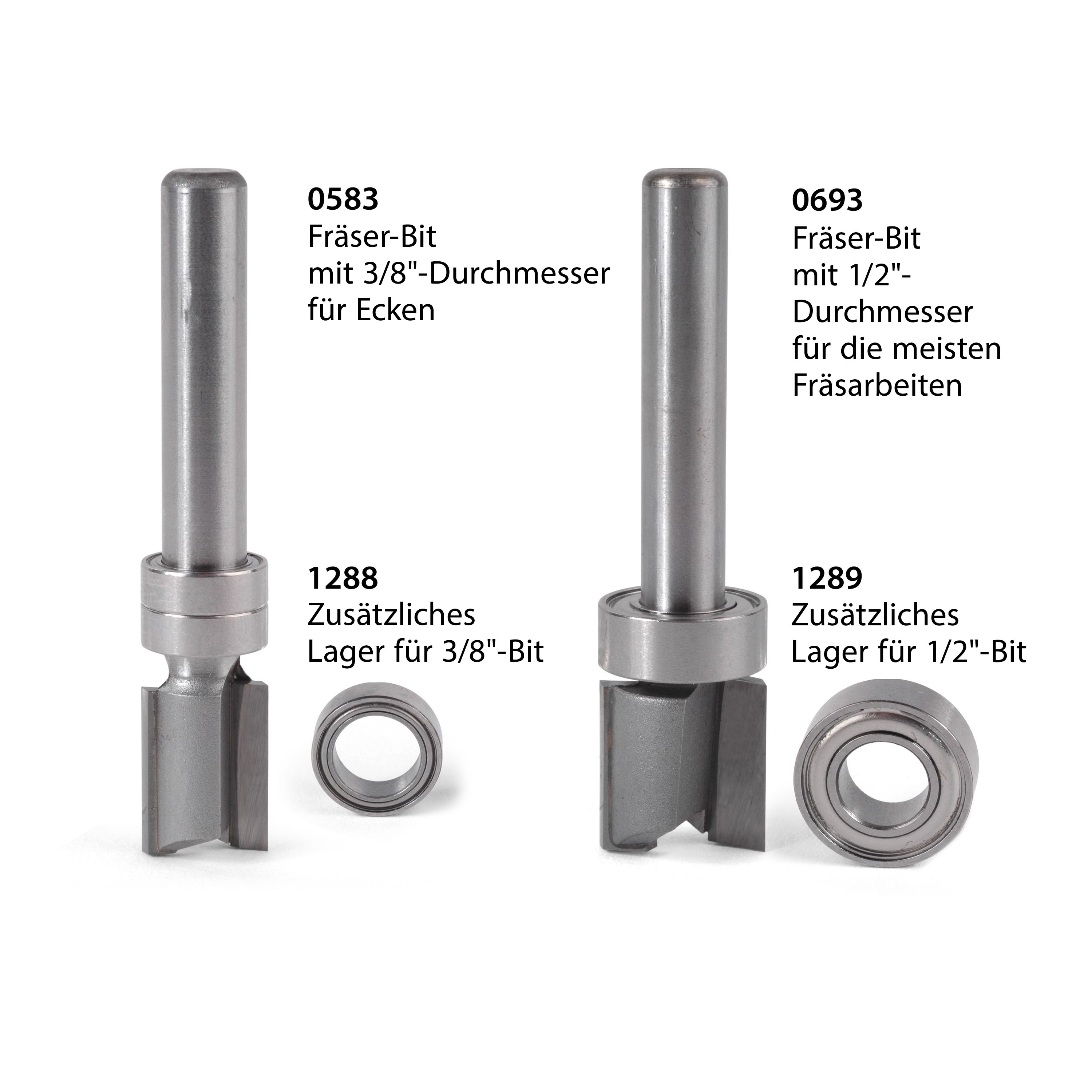 Kugellager-Oberfräse-Bits