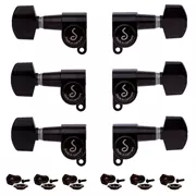 Schaller M-6 Mini 3+3 Gitarrenmaschinen, schwarz