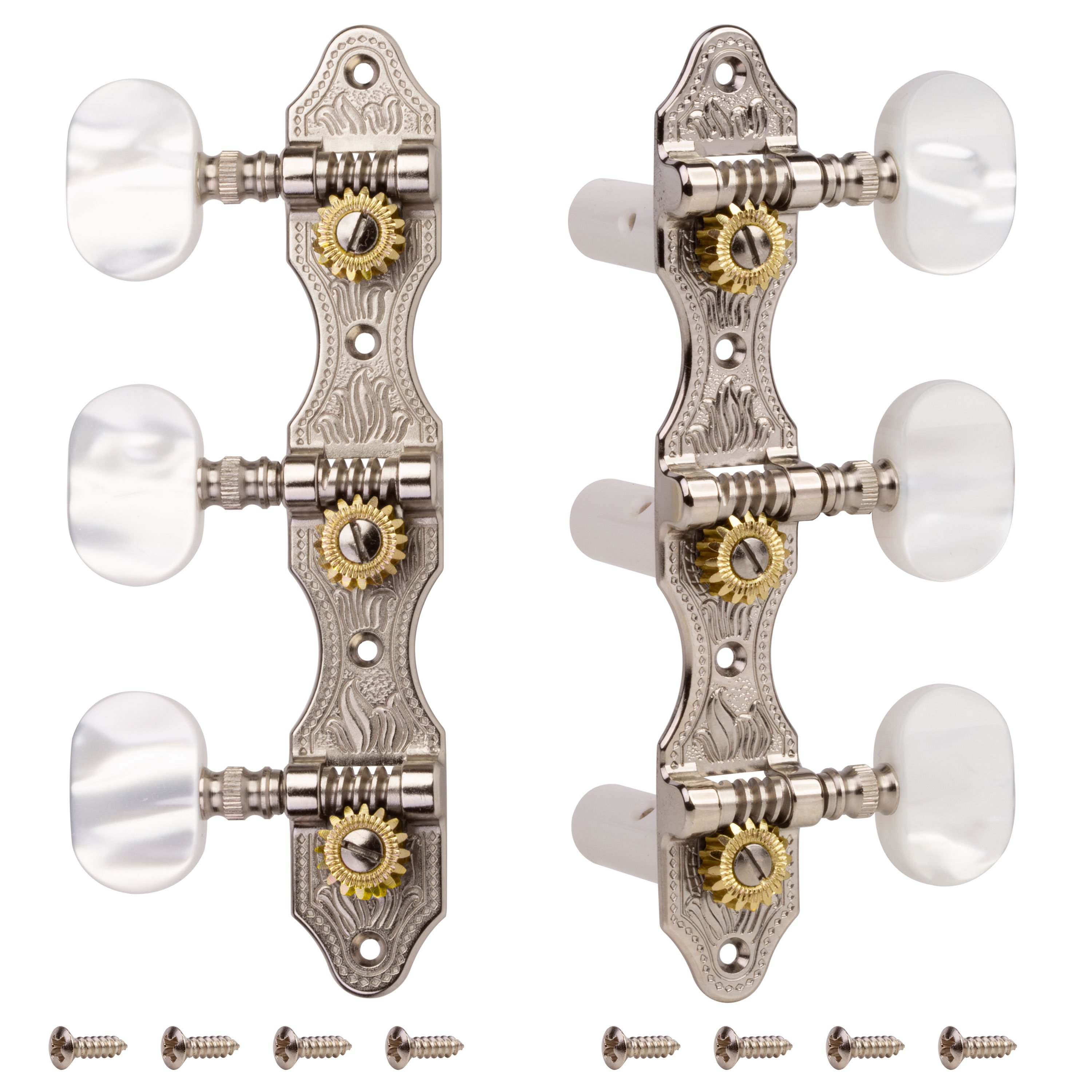 Schaller Klassische Gitarrenmaschinen, Nickel, Perloid