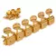 6-In-Line-Tuner im Vintage-Stil mit ovalem Drehknopf von Gotoh, Gold 6-In-Line-Tuner im Vintage-Stil mit ovalem Drehknopf von Gotoh, Gold