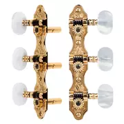 Schaller 3-On-PlateGitarrenmaschinen, Gold, 3L/3R