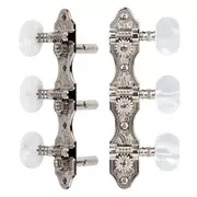 Schaller 3-On-PlateGitarrmaschinen, Nickel, 3L/3R