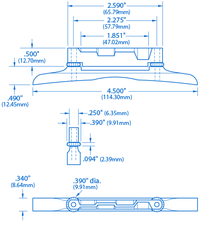 Randy Wood Mandolin Bridge im Vintage-Stil