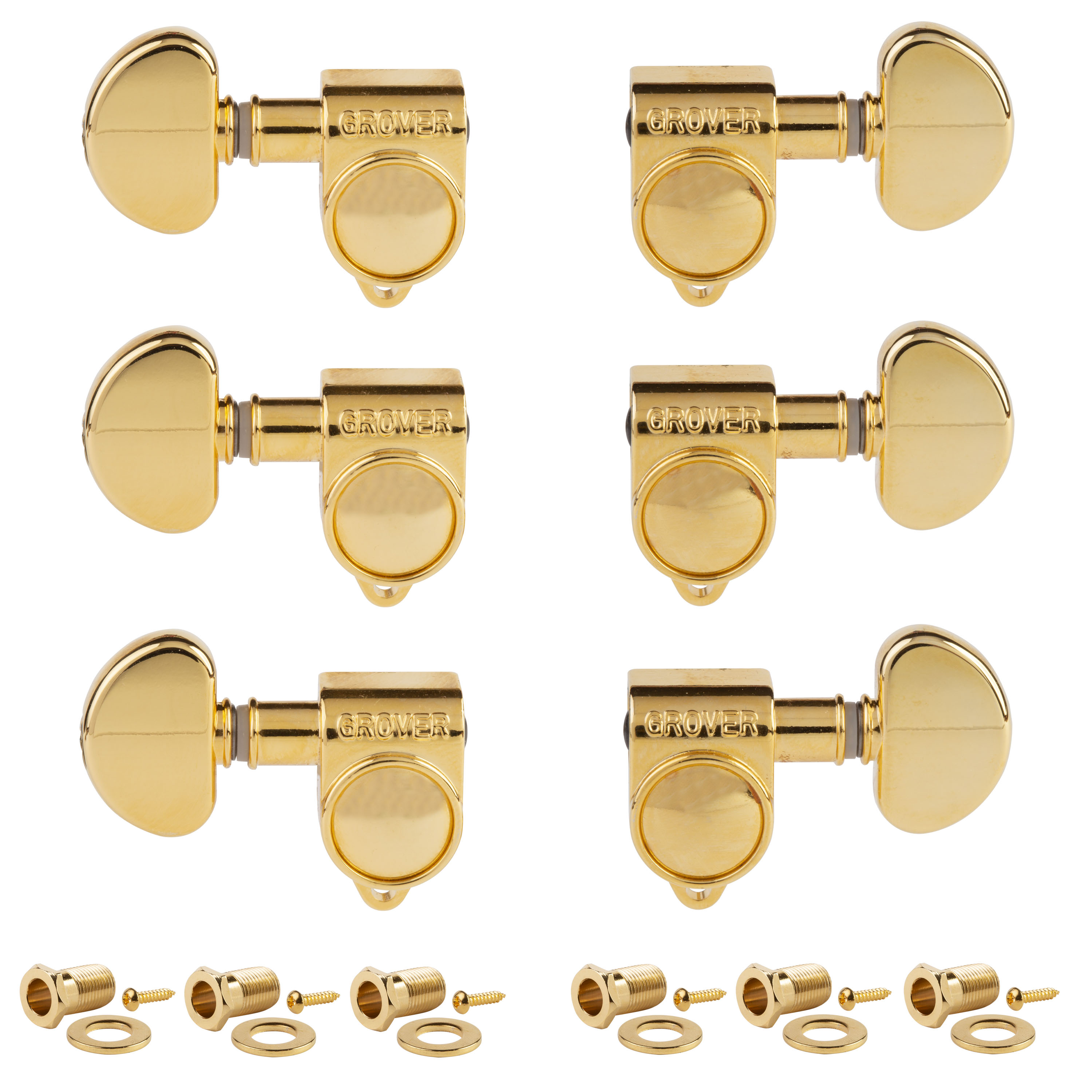 Grover Original Locking Rotomatics (Serie 106 ) 3+3 Tuner, golden