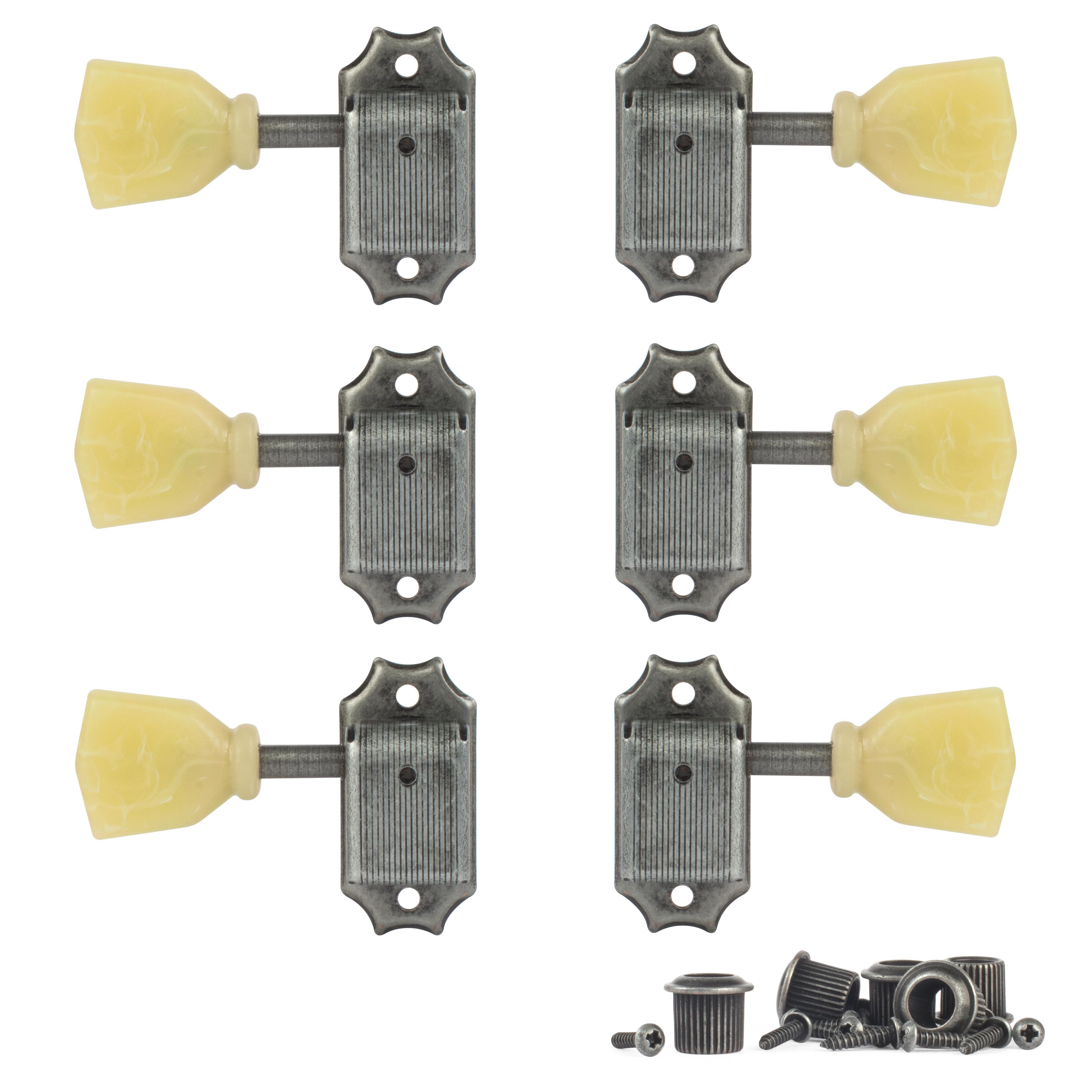„Golden Age Vintage Keystone-style 3+3“-Stimmmechaniken