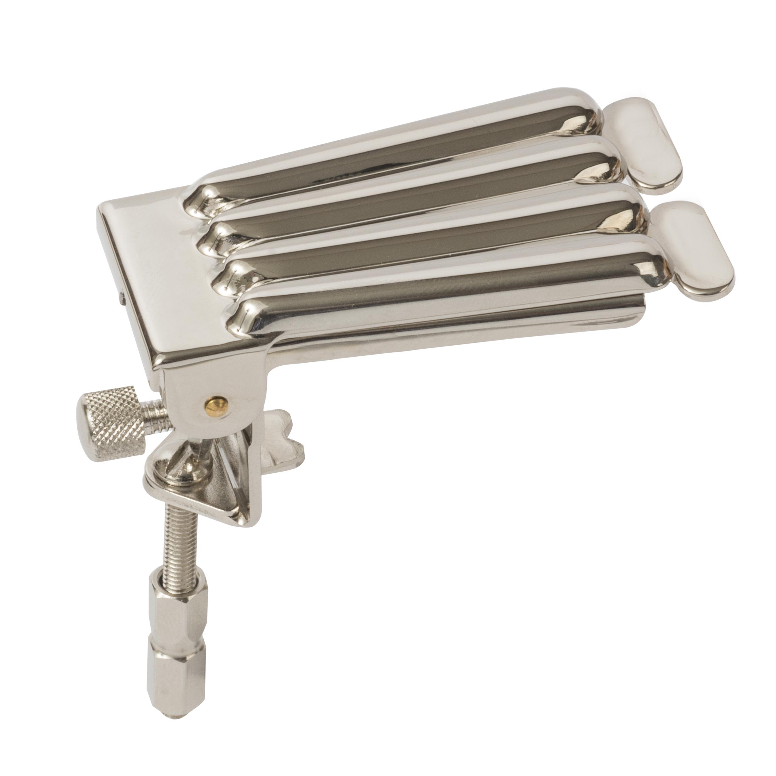 Prucha Clamshell Banjo Tailpiece, Nickel
