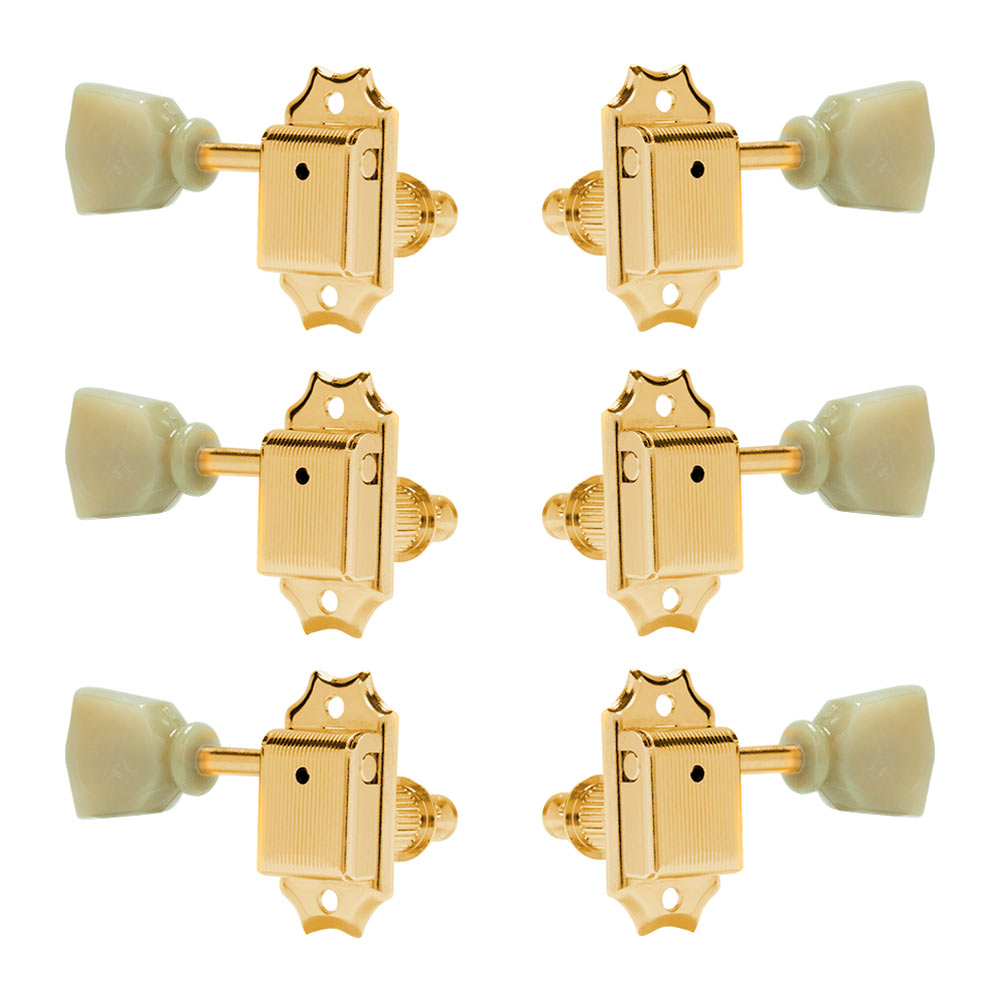 Gotoh Vintage Keystone-style 3+3 Tuning Machines, Gold