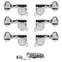 Golden Age 3+3 Tuner mit ovalem Knopf, Nickel Golden Age 3+3 Tuner mit ovalem Knopf, Nickel