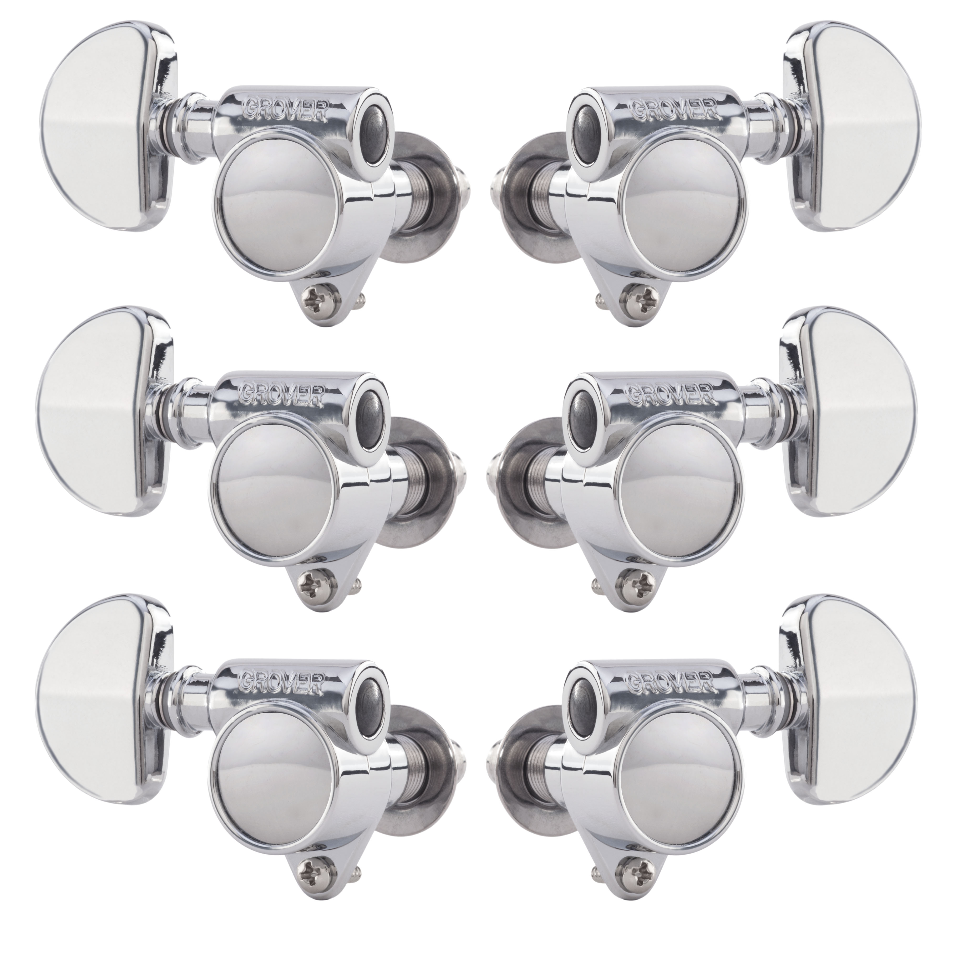 Grover "Milk Bottle" Rotomatic (102V Series) 3+3 Tuners, Chrome