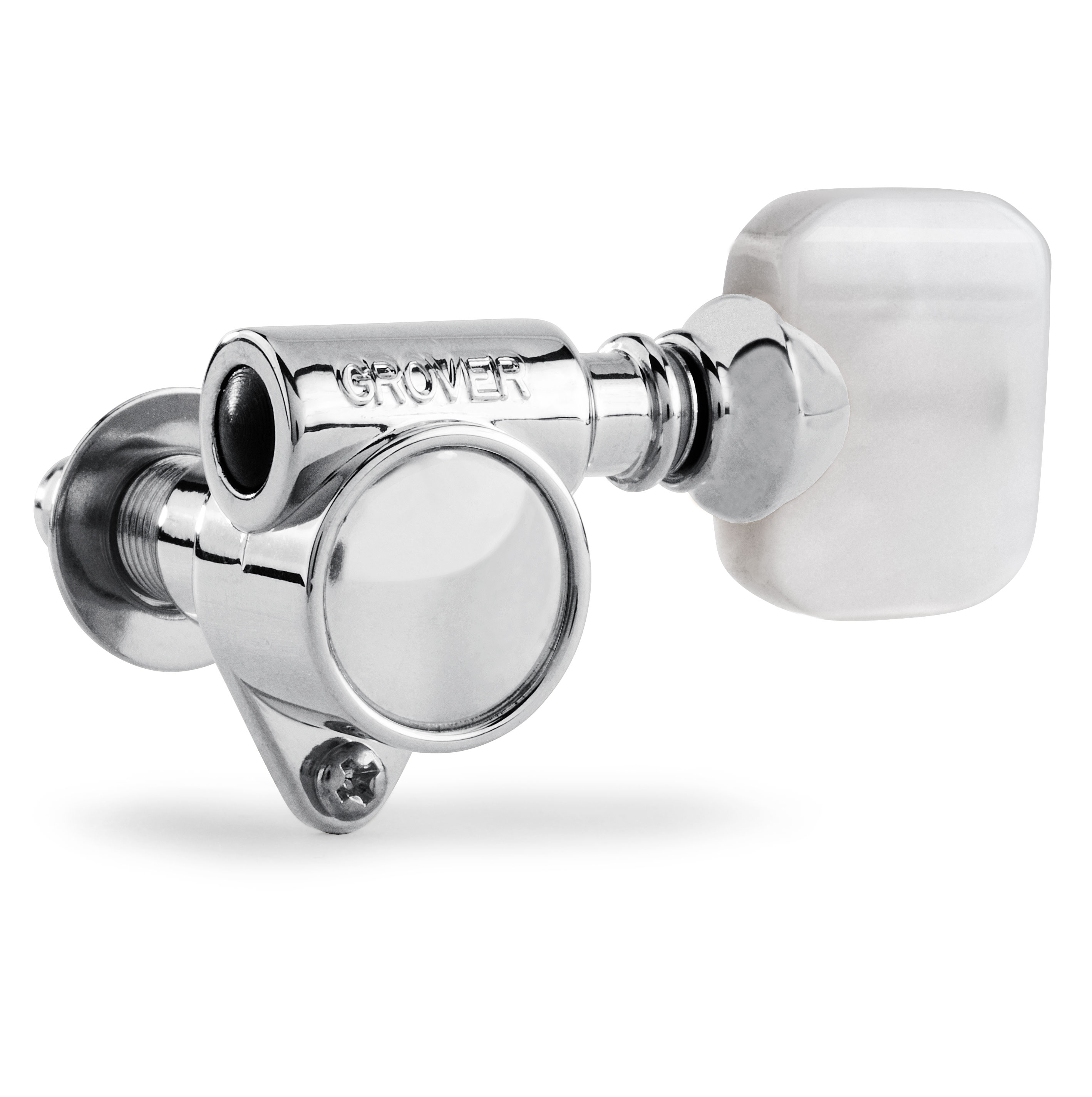 Grover „Milchflasche“ Rotomatic (Serie 103 ) 3+3 Tuner mit Perlenknöpfen Grover „Milchflasche“ Rotomatic (Serie 103 ) 3+3 Tuner mit Perlenknöpfen