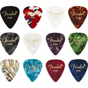 Fender Zelluloid Picks Medley, 351 Shape, dünn