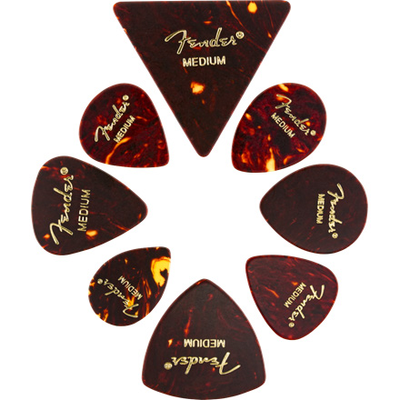 Fender Celluloid Picks Medley, alle Formen, mittel