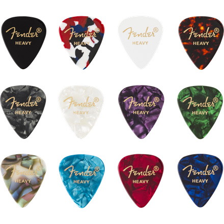 Fender Zelluloid Picks Medley, 351 Form, schwer