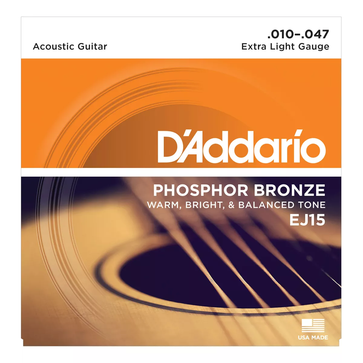 D'Addario Phosphor Bronze Wunde Akustische Gitarrenstränge D'Addario Phosphor Bronze Wunde Akustische Gitarrenstränge