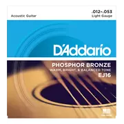 D'Addario Phosphor Bronze Wunde Akustikgitarre Saiten, leicht (EJ16)