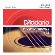 D'Addario Phosphor Bronze Wund-AkustikgitarreSaiten mittel (EJ17)