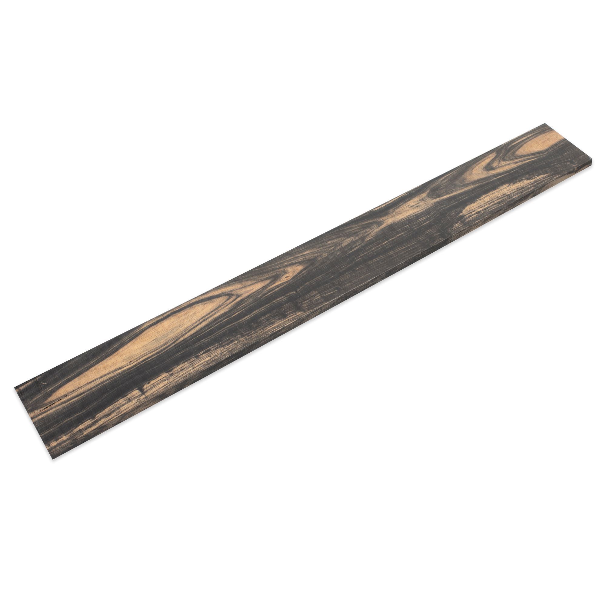 Unslotted Fingerboard for Guitar, Pale Moon Ebony, Black, A Grade