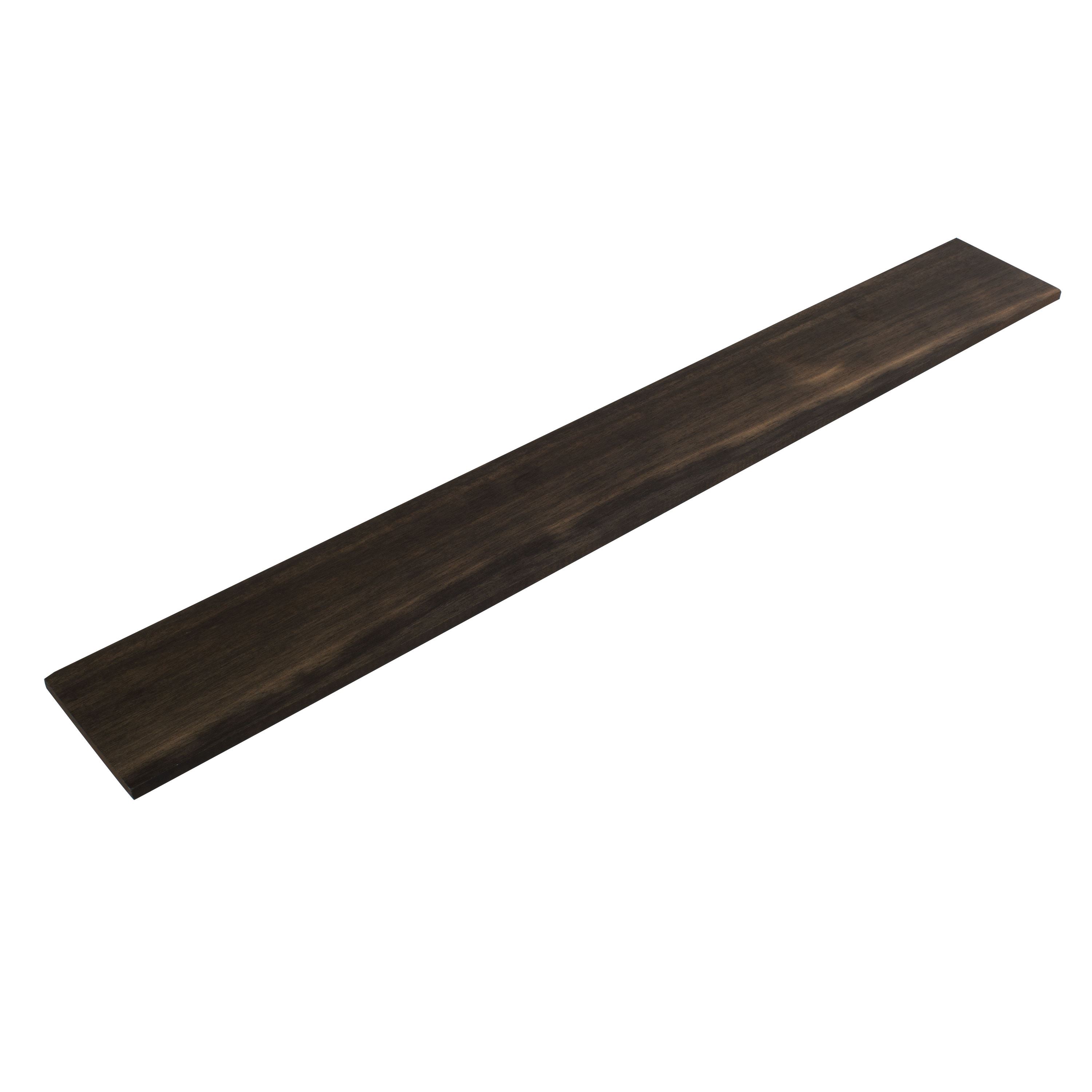 Unslotted Fingerboard for Guitar, Ebony, A Grade, Sanded