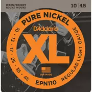 D'Addario XL Pure Nickel E-Gitarre Saiten, normale Beleuchtung (EPN110)