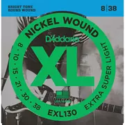 D'Addario XL E-Gitarre Saiten mit Nickel-Wunde, Extra Super Light (EXL130)